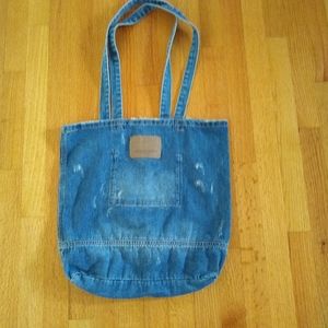 American Eagle denim/jean tote bag. Distressed. Excellent condition.